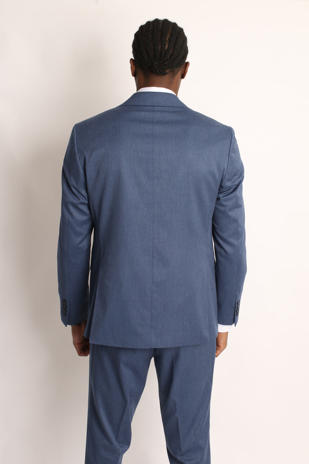 3PC HAND-STITCH PETROL BLUE SUIT