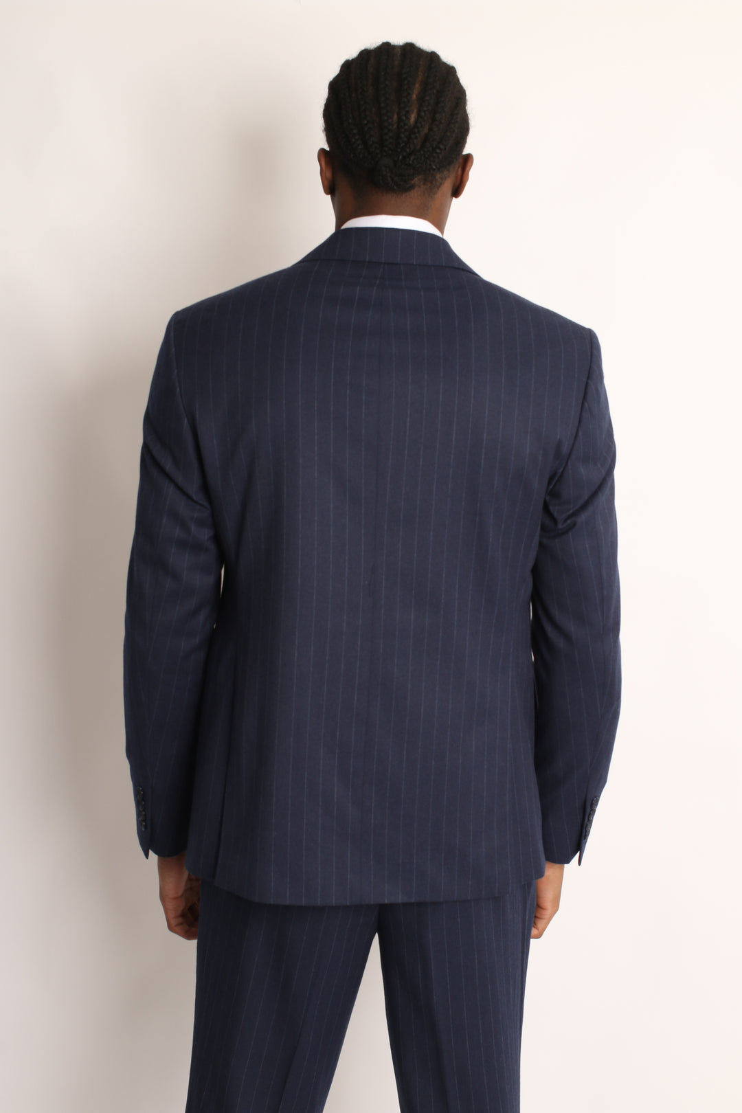 3PC NAVY PIN-STRIP SUIT