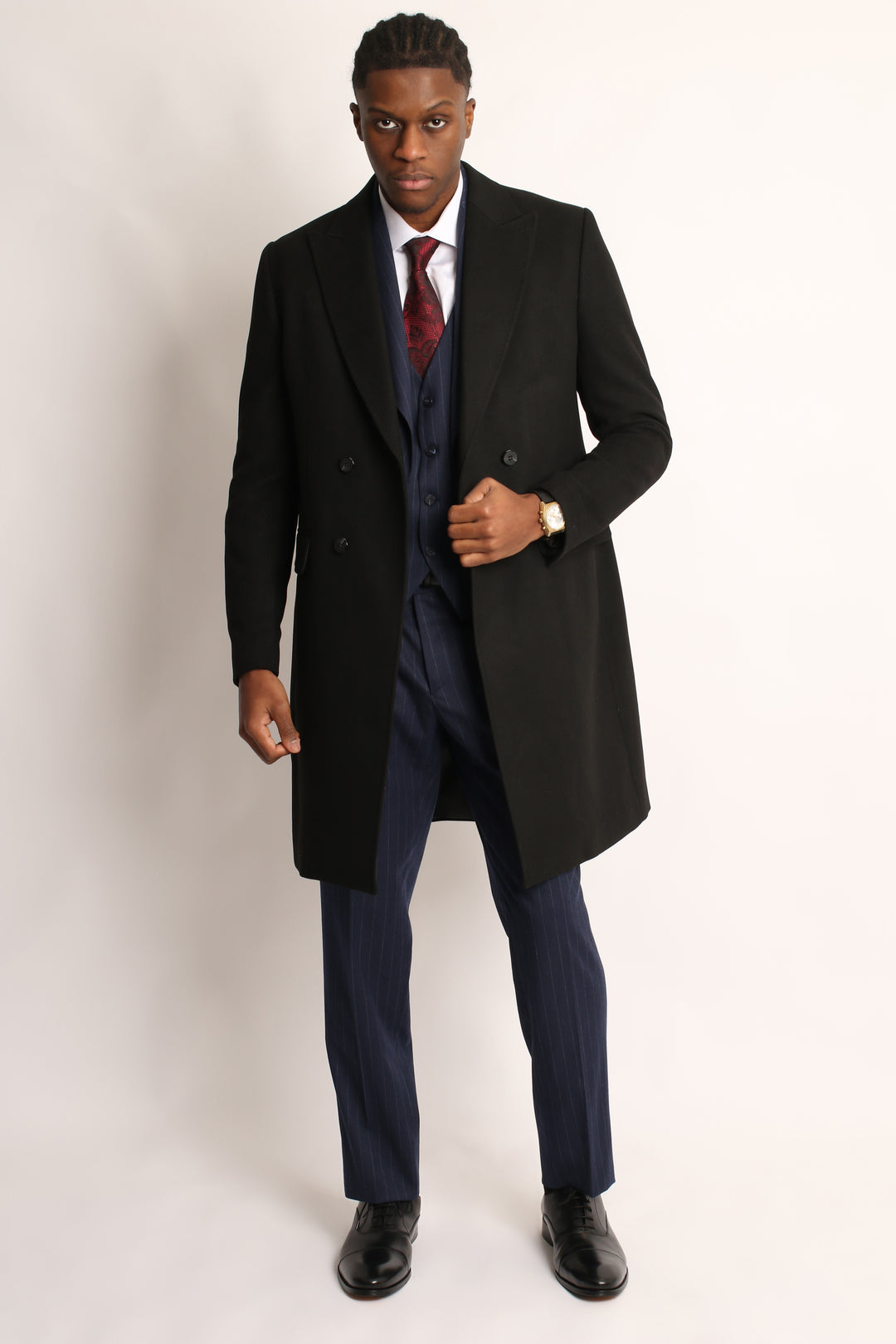 ITALIAN WOOL BOSS DOUBLE BREAST OVERCOAT