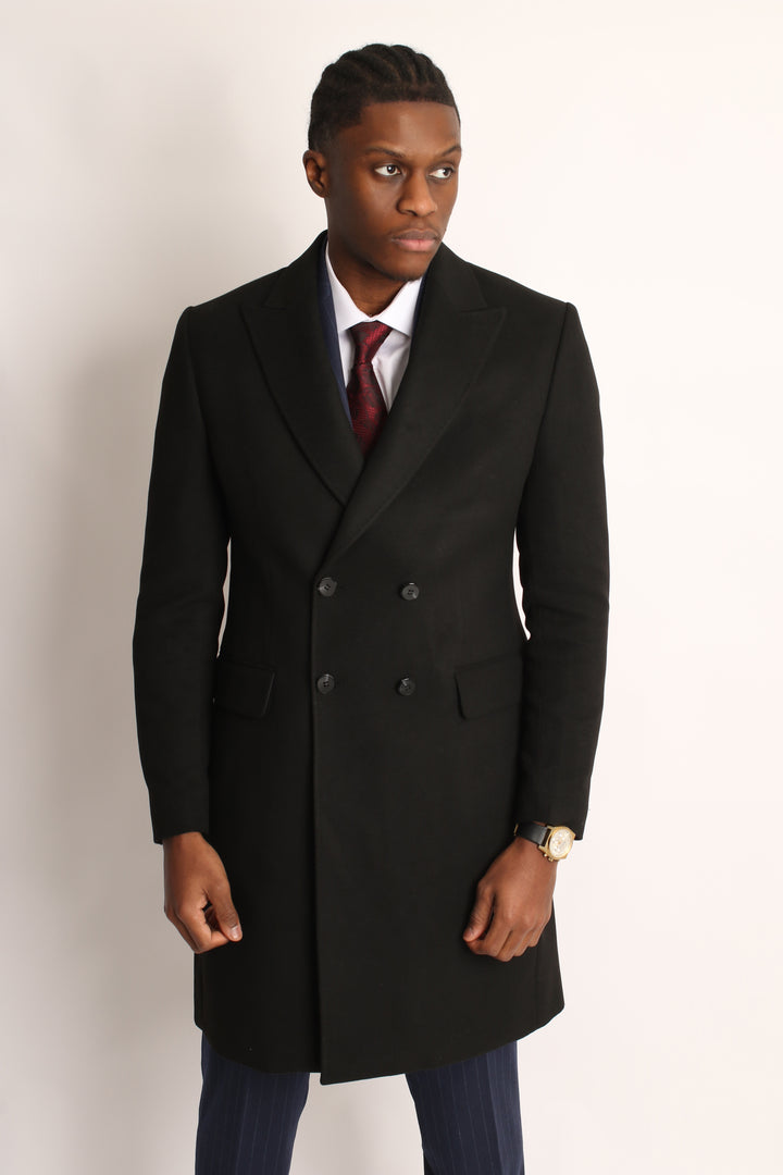 ITALIAN WOOL BOSS DOUBLE BREAST OVERCOAT