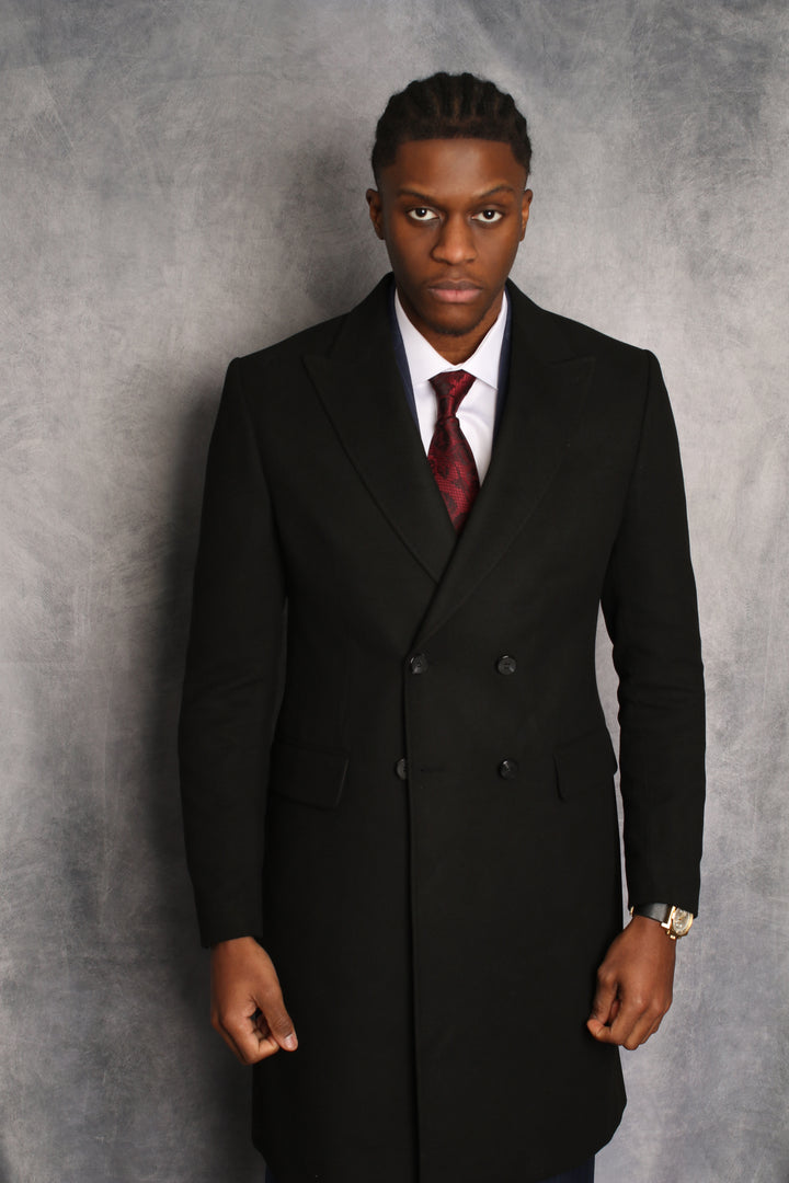 ITALIAN WOOL BOSS DOUBLE BREAST OVERCOAT