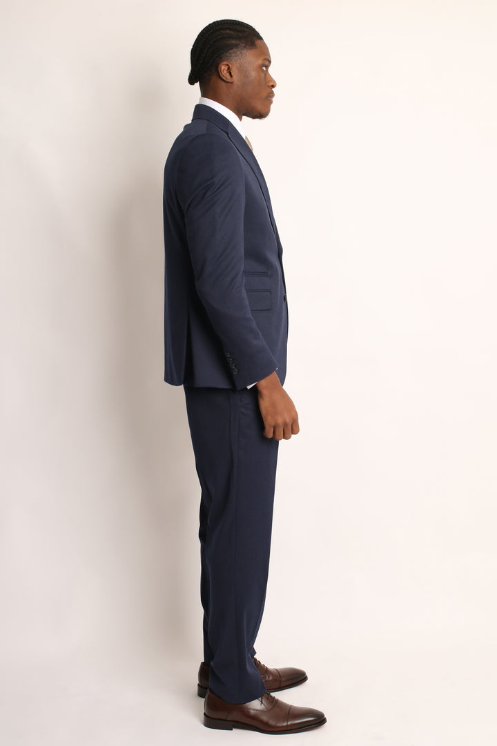 3PC HAND-STITCH NAVY SUIT