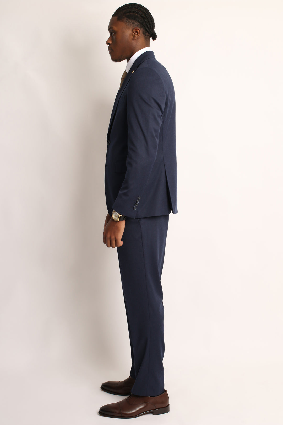 3PC HAND-STITCH NAVY SUIT