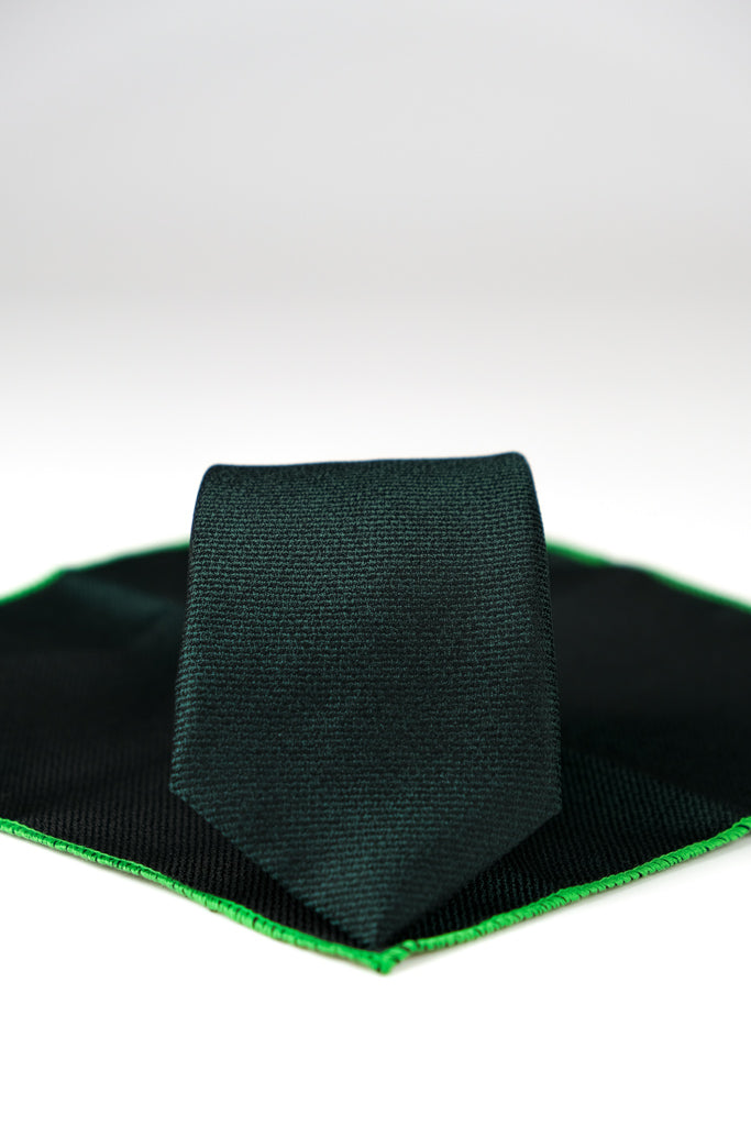 MINT GREEN TEXTURED TIE & HANKIE SET